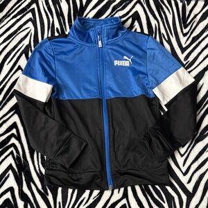 Puma Black and Blue Zip-Up Jacket